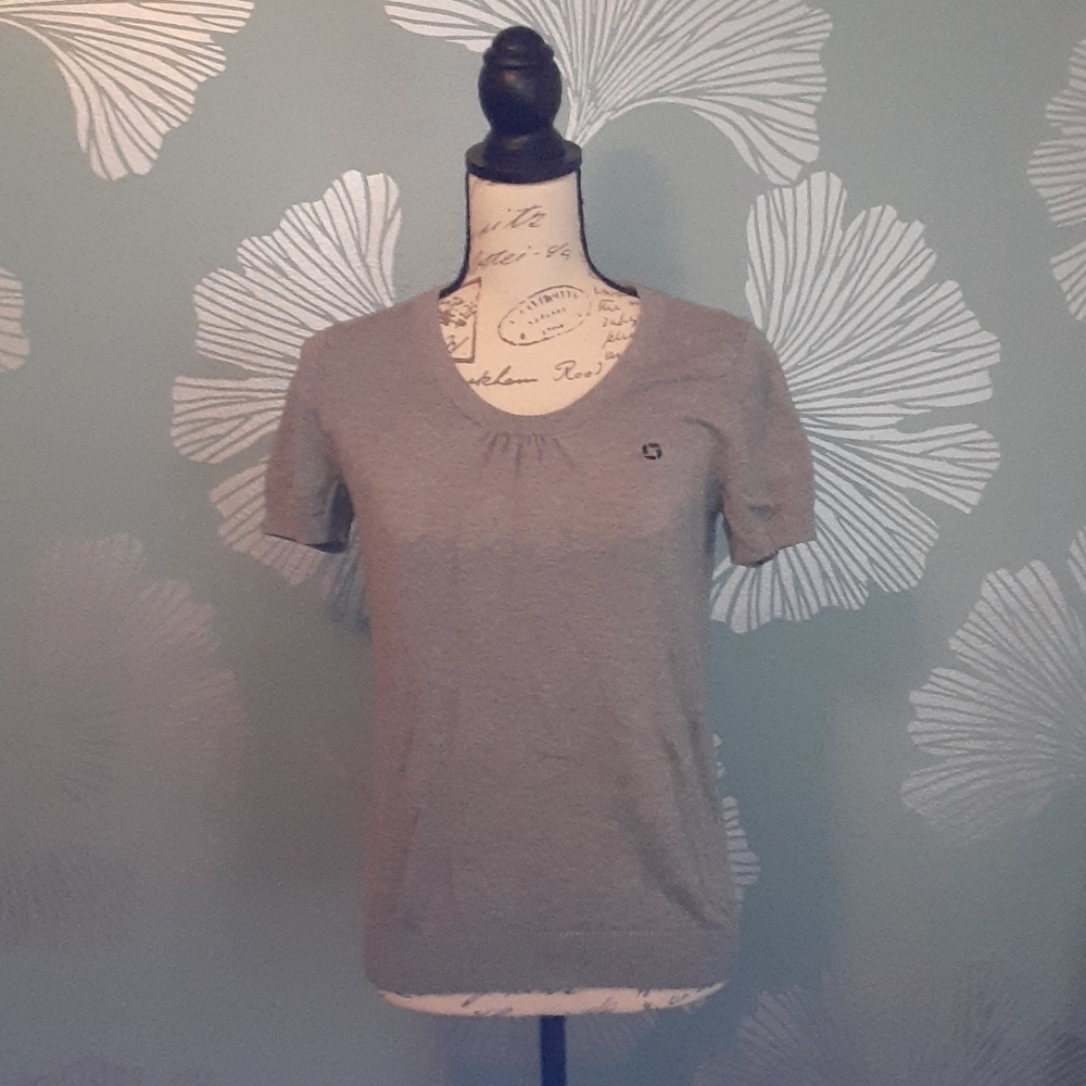Lands' End Chase Gray Sweater Top